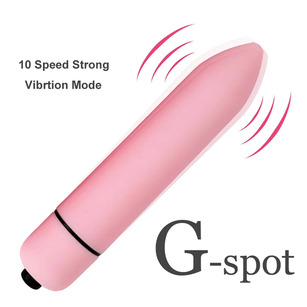 10-Speed Bullet Vibrator – G-Spot & Clitoral Stimulator