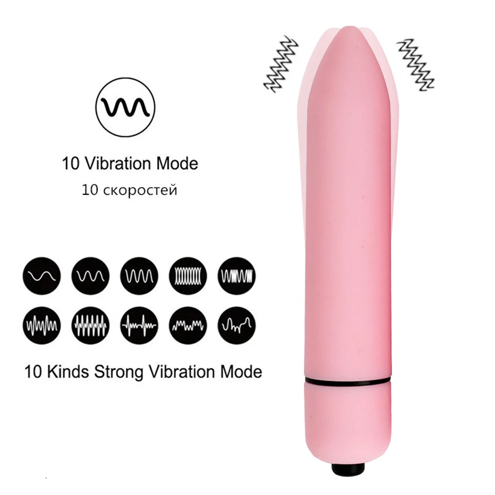 10-Speed Bullet Vibrator – G-Spot & Clitoral Stimulator