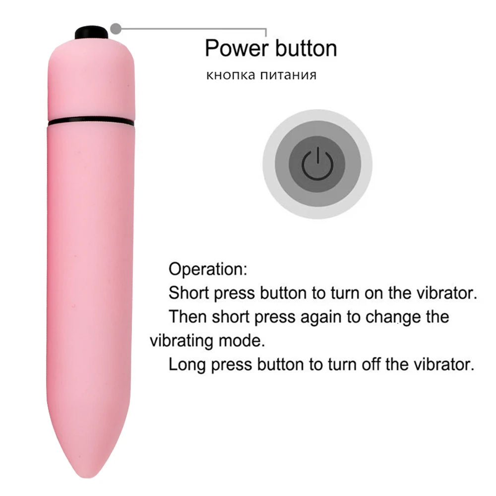 10-Speed Bullet Vibrator – G-Spot & Clitoral Stimulator