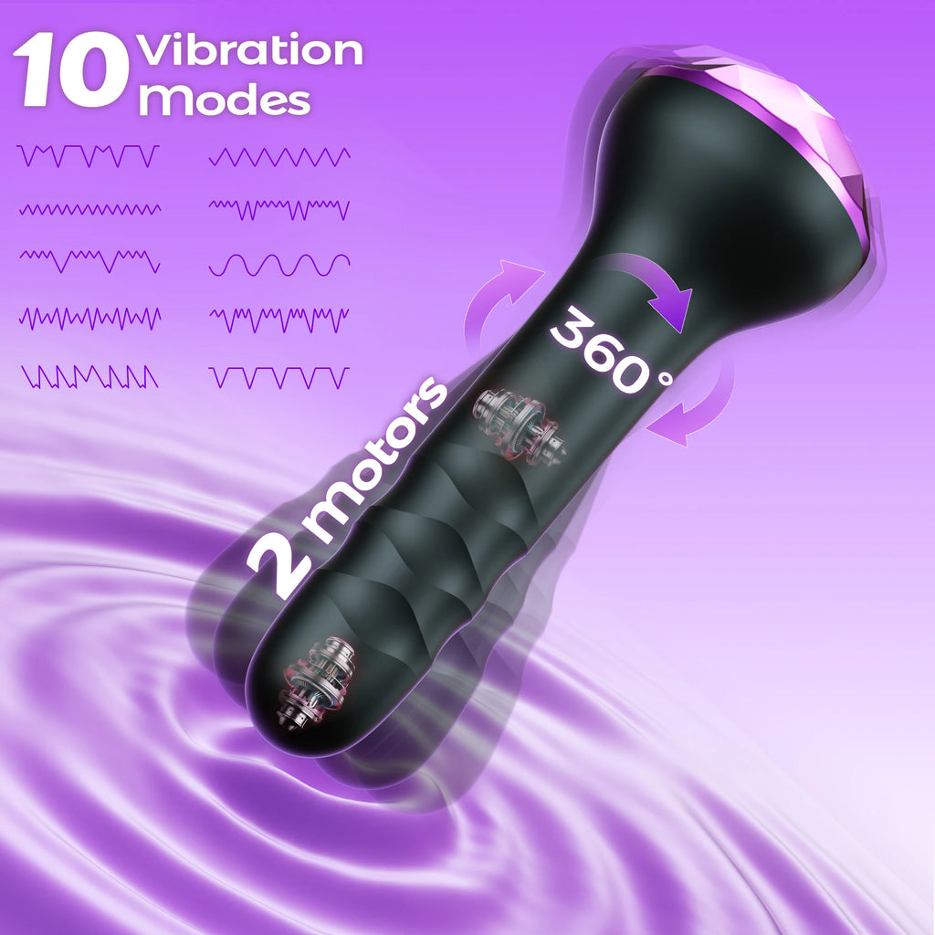 KUSHOR Rotating Prostate Massager – Vibrating Anal Toy