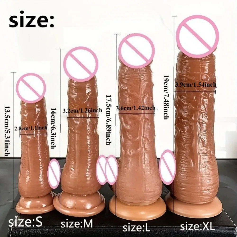 Realistic Suction Cup Dildo – Adult Toy for Women & Couples