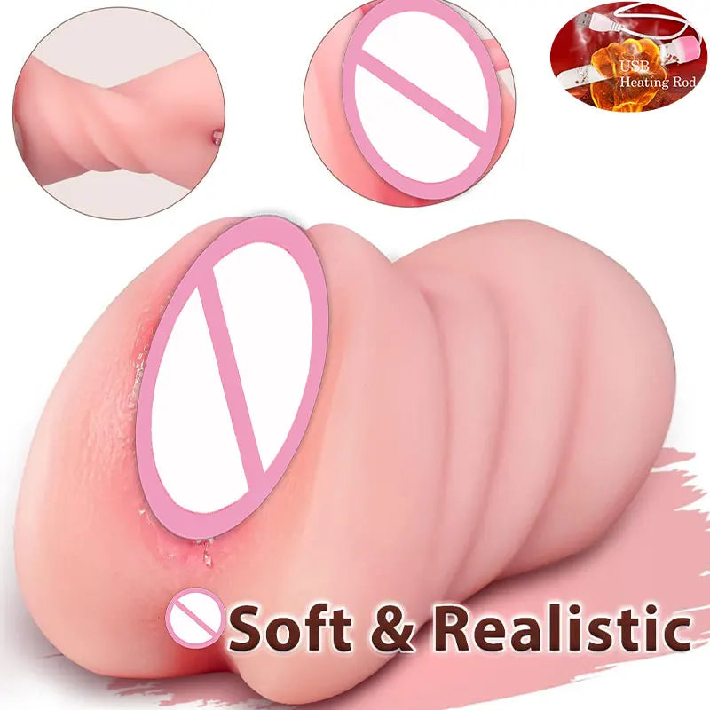3-in-1 Male Masturbator – Realistic Stroker Toy