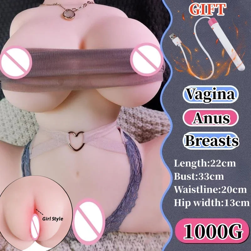 Half-Body Love Doll – Male Masturbator with Realistic Curves
