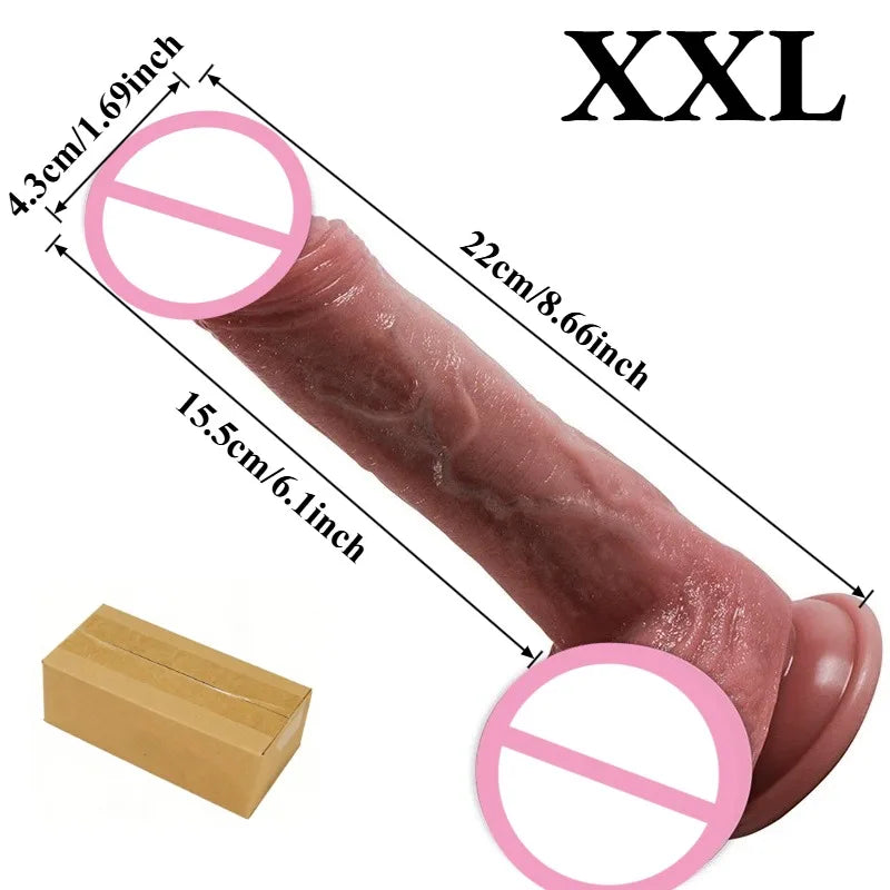 Realistic Suction Cup Dildo – Adult Toy for Women & Couples