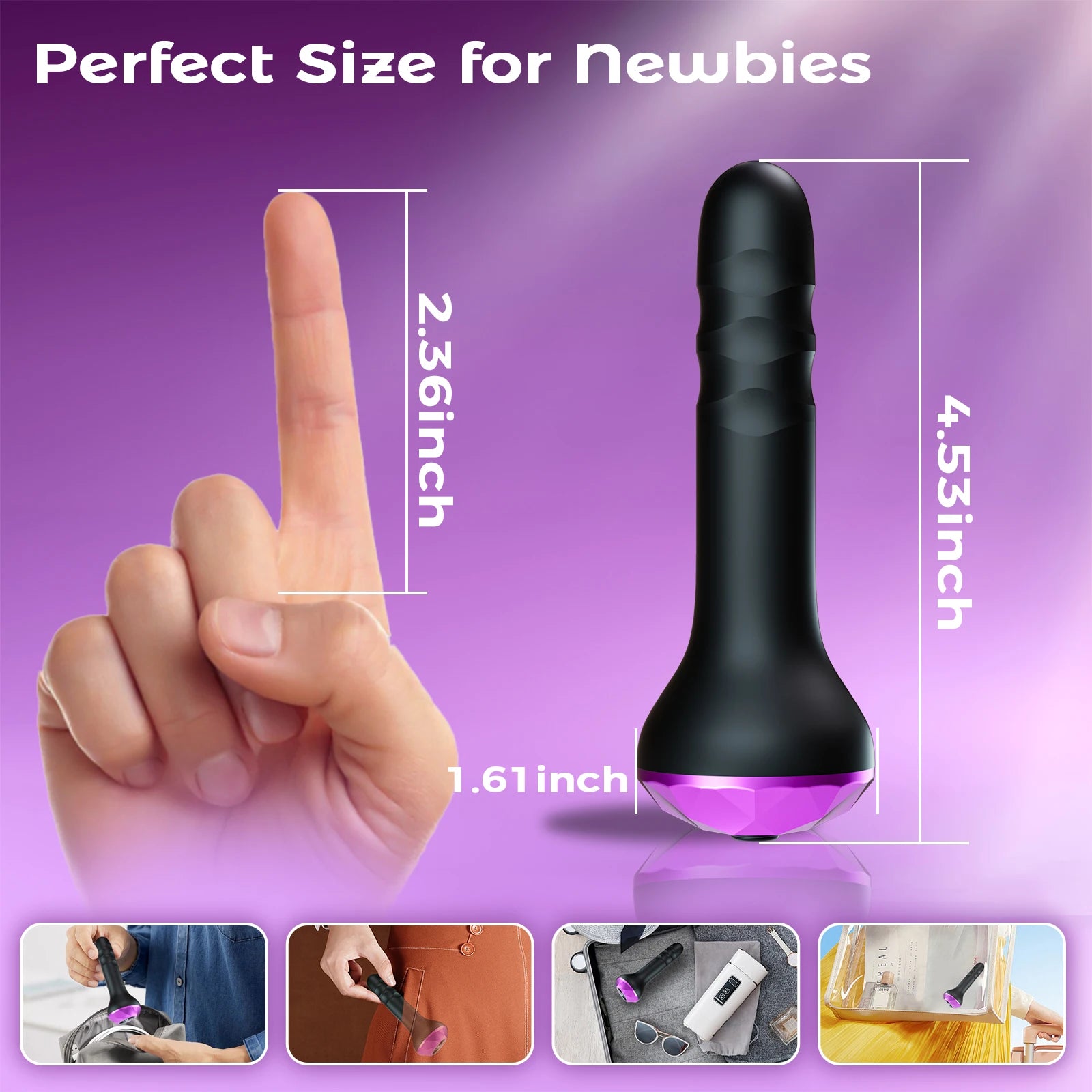KUSHOR Rotating Prostate Massager – Vibrating Anal Toy