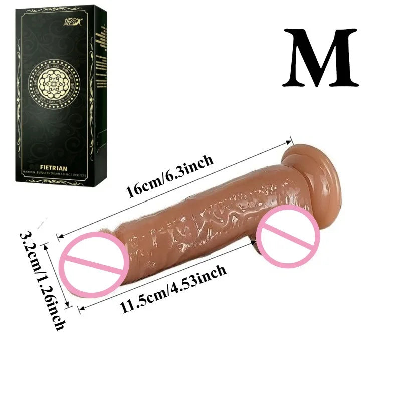 Realistic Suction Cup Dildo – Adult Toy for Women & Couples