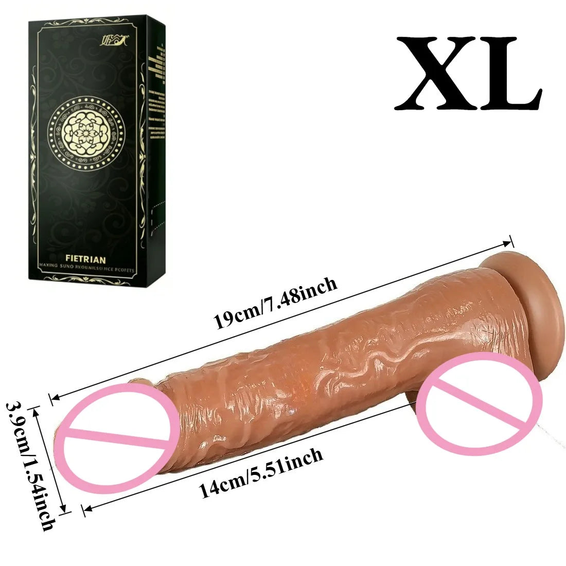 Realistic Suction Cup Dildo – Adult Toy for Women & Couples