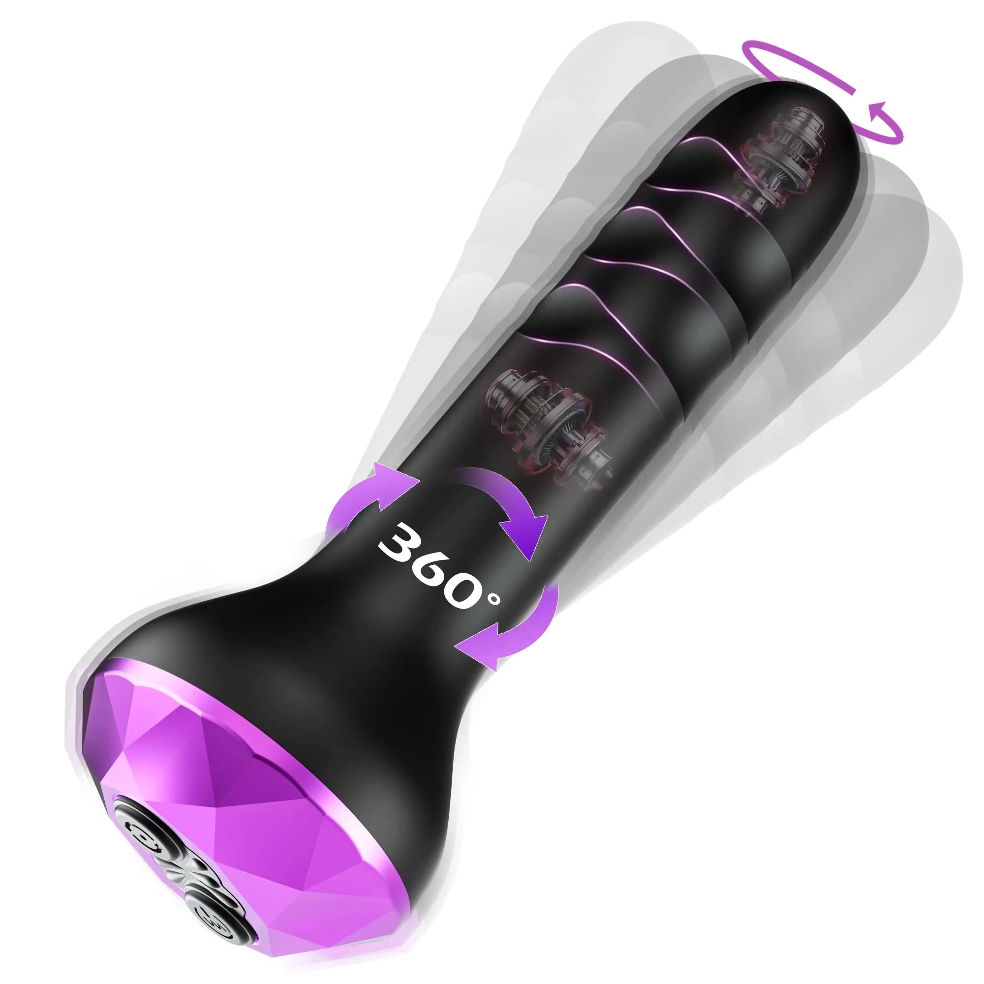 KUSHOR Rotating Prostate Massager – Vibrating Anal Toy